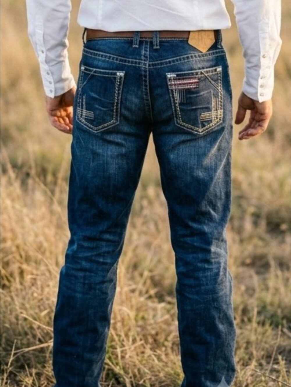 36x33 Tin Haul Men's Regular Joe Fit Red Deco Stitching Bootcut Jeans